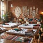 boho accommodation and decoration for retreat in mallorca shared accommodation