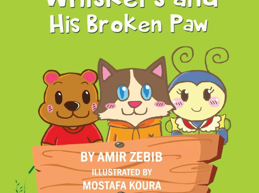 whiskers and his broken paw story book for children