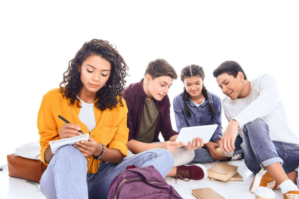 young people writing workshop